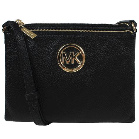 Michael Kors Fulton East/West Leather Crossbody in Luggage